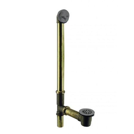 Westbrass Beehive Grid Bath Waste, 22" Make-Up, 17 Ga. Tubing in Oil Rubbed Bronze D324-12 (7921817-12)